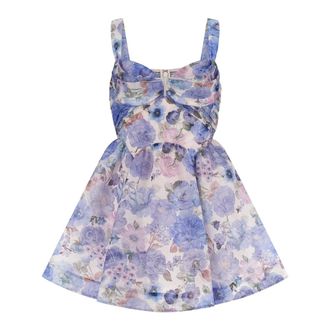 Zimmermann Rebellion Drape Mini Dress - female - Zimmermann - Short Dresses - Multicolor - M - Dresses