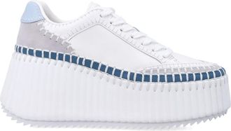 Chlo&eacute; Sneakers, female, White, Size: 9 US Nama Wedge Sneakers