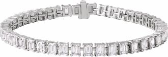 Diamond2Deal 14k Gold 10 1/2 CTW Lab-Grown Diamond Line Bracelet 7