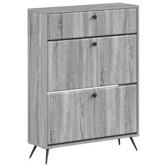 vidaXL Armario Zapatero Breda 78 X 24 X 103 Cm Madera De Ingenier&iacute;a Vidaxl
