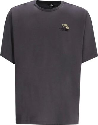 The North Face floral-detail cotton T-shirt - men - Cotton - L - Grey