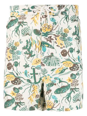 Polo Ralph Lauren leaf-print swim shorts - Neutrals