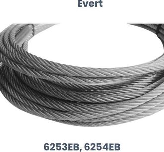 OEM Repuesto Evert: Cable De Polipasto De Acero Evert 6253eb, 6254eb