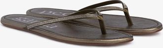 Pedro Garcia Green satin crystal flip-flop | Panabel | Spring Summer 26 | PEDRO GARCIA
