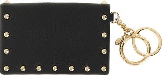 Valentino Garavani Womens Black Calfskin Cardholder Accessory