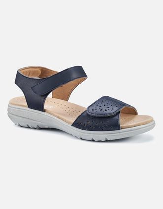Hotter Womens Leah II Womens Wide Fit Sandals - Navy - Size: 6.5