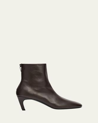 Toteme 50mm Soft Nappa Leather Ankle Boots