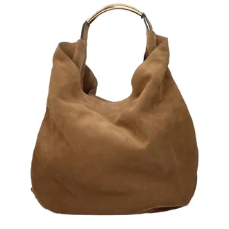 Moschino Brown Leather Shoulder Womens Bag