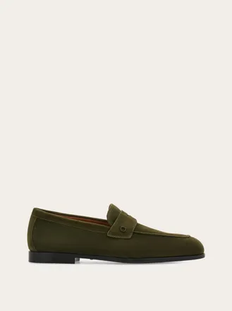 Ferragamo Uomo Mocassino Penny Verde Taglia 42.5