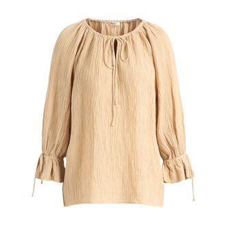 By Malene Birger Blouses, female, Beige, Size: XS Rose Weave Blouse