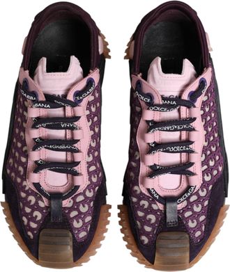 Dolce & Gabbana Womens Multicolor Logo Low Top Ns1 Sneakers Shoes 02+gl+ny+pa+pu+pvc+40lf