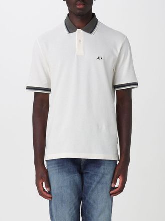 A|X Armani Exchange Polo in cotone Piquet con logo e contrasti