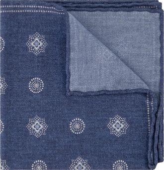 Oger Pochet met print van wol en katoen