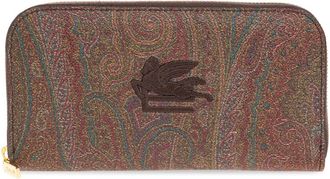 Etro Wallets & Cardholders - Dames - Portefeuilles - Bruin - ONE Size - Leer - Accessoires