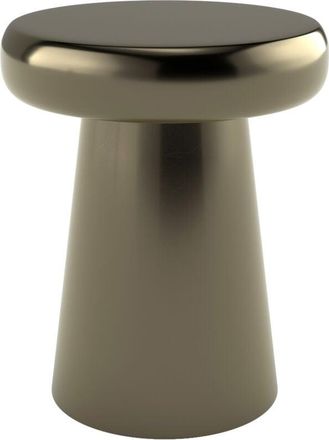 Rendez-Vous D&eacute;co Mesa Auxiliar Redonda De Metal Dorado - Anouk