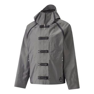 Puma x PRONOUNCE Crossover Casual Solid Color hooded Long Sleeves Jacket Silver 534030-76