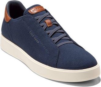 Cole Haan GrandPro Luxe Slip-On Stitchlite Knit Sneaker in Navy Blazer/british Tan at Nordstrom, Size 10.5