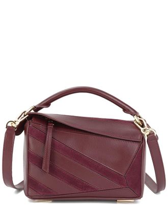 Tiffany & Fred Geometric Leather Satchel