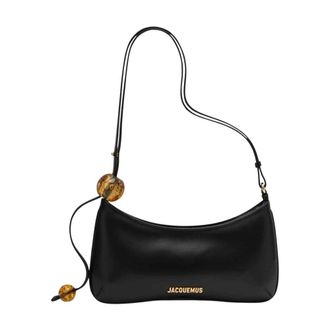 Jacquemus Shoulder Bags, female, Black, Size: ONE SIZE Le Bisou Perle Shoulder Bag