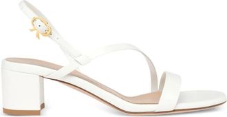 Gianvito Rossi Betsey strapy sandals - women - Nappa Leather/Calf Leather/Calf Leather - 39.5 - White