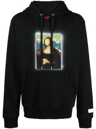 Mostly Heard Rarely Seen Katoenen hoodie met print - Zwart