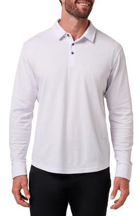 Travis Mathew The Zinna 2.0 Long Sleeve Polo in White at Nordstrom, Size Xx-Large
