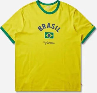 Levi's Men s Brazil Ringer T-Shirt Yellow