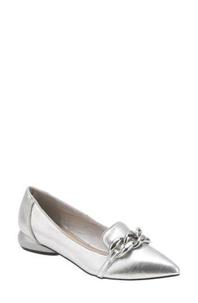 Ninety Union Mira Pointed Toe Flat in Silver at Nordstrom Rack, Size 12