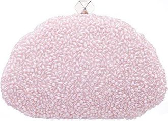 Nina Hera Frame Clutch in Icy Pink at Nordstrom