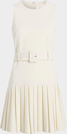 Cinq à Sept Charolette Sleeveless Pleated Mini Dress