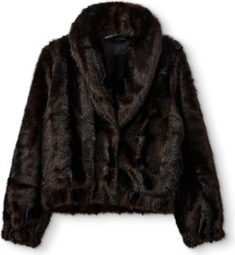 The Garment Faux Fur Statement Coat - Dames - Jassen - Bruin - M - Polyester - Jassen