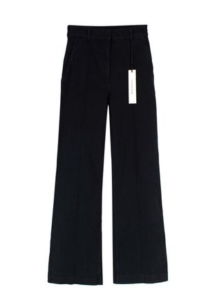 Another Tomorrow Black High Waisted Denim Trousers Size S