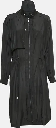 Bcbgmaxazria Bcbmaxazria Black Crepe Zip-Up Midi Dress