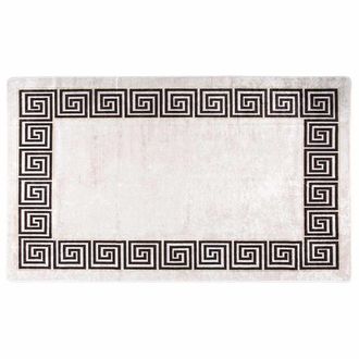 vidaXL Tappeto Lavabile 120x180 Cm Beige Chiaro Antiscivolo - Vidaxl