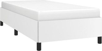 vidaXL Estructura De Cama Sin Colch&oacute;n Cuero Sint&eacute;tico Blanco 80x200 Cm Vidaxl