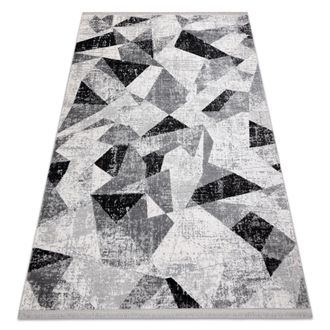 RugsX Rugsx - Alfombra Tuls Estructural, Franjas 51211 Moderna, Geom&eacute;trico Antracita Grey 280x370 Cm