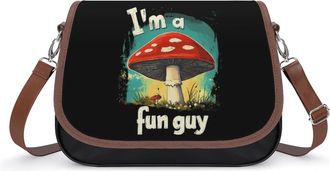 Generic Im A Funny Guy Crossbody Bag Womens Handbag PU Message Bags Shoulder Purse with Adjustable Strap