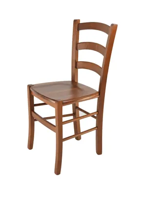 Tommychairs Tommychairs - Sedia Modello Venice Per Cucina Bar E Sala Da Pranzo, Robusta Struttura In Legno Di Faggio Color Noce Chiaro E Seduta In Legno