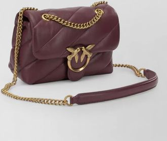 Pinko love bag puff mini leather clutch bag