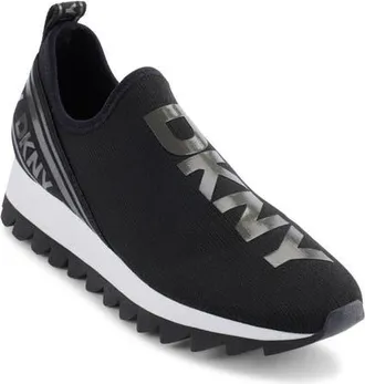 DKNY Abbi Slip-On Wedge Sneaker in Black at Nordstrom, Size 6.5