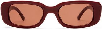 AIRE Ceres 51mm Rectangular Sunglasses in Burgundy /Burgundy Mono at Nordstrom