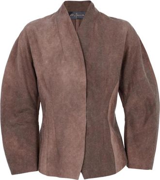 Cortana Fitted Jacket Fade Clay - Dames - Blazers - Bruin - XS - Wol - Jassen