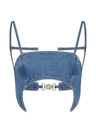 Marine Serre Womens blue Bra Top