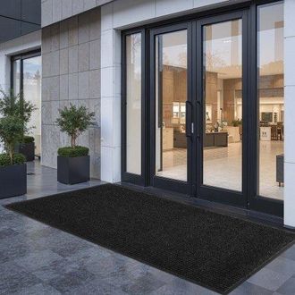 OEM Felpudo Para Puerta De Entrada, Interior Y Exterior, Elegante Alfombra De Tiras Largas Con Reverso Pvc, Resistente Y Lavable, Para Pasillo, Balc&oacute;n Y G