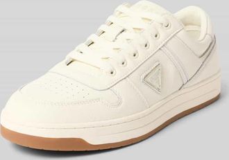 Guess Sneaker aus Leder mit Label-Detail Modell UDDENT in Offwhite, Gr&ouml;&szlig;e 40