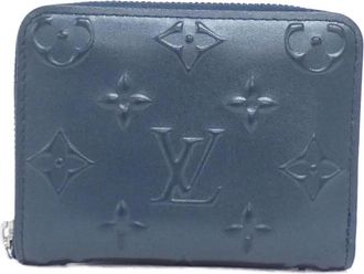 Louis Vuitton Blue Leather Coin Purse/Coin Case (Pre-Owned)