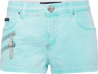 Philipp Plein Hot Pants - Dames - Denim shorts - Blauw - W28 - Denim - Korte Broeken