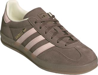 adidas Gazelle Indoor Sneaker in Earth Strata/Quartz/Gum5 at Nordstrom, Size 10.5