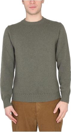 Pantaloni Torino Crossneck Geribbelde Kraag - Heren - Ronde hals truien - Groen - XL - Truien & Vesten