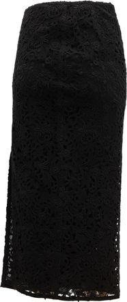Valentino Garavani Women Midi Skirt with Floral Womens Lace
